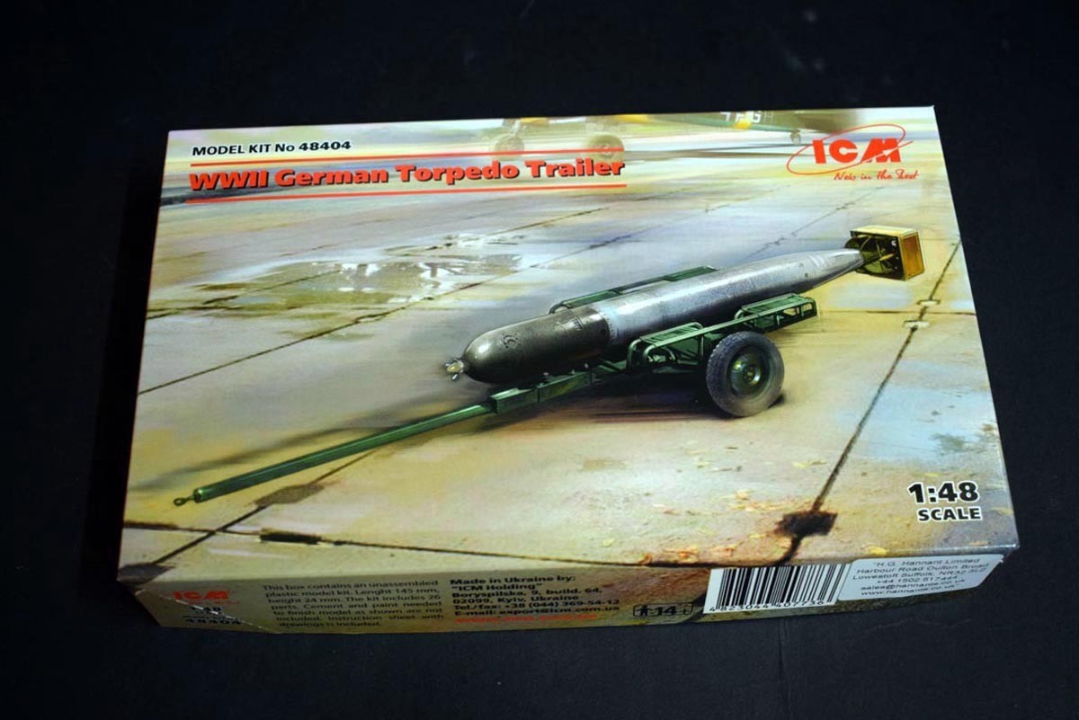 World War II German Torpedo and Trailer