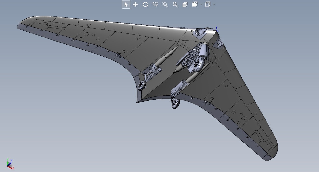 Horten H IX V1 CAD Images