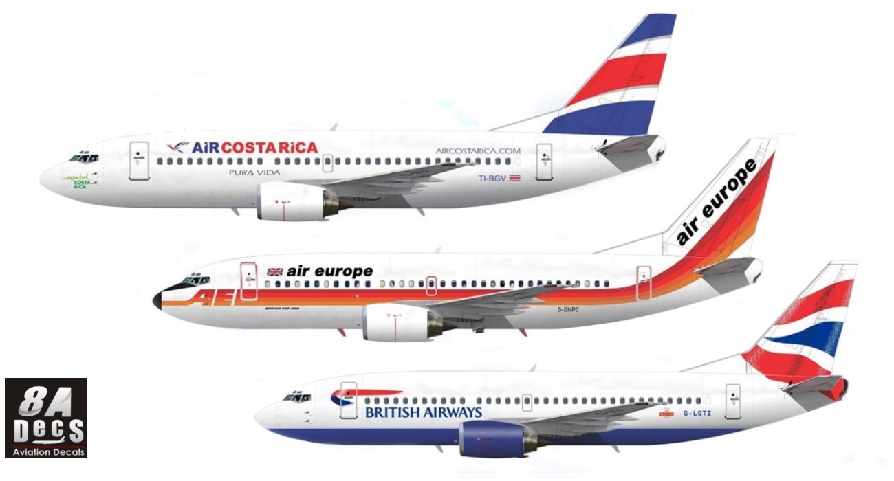 Decals: B737-300 Trio