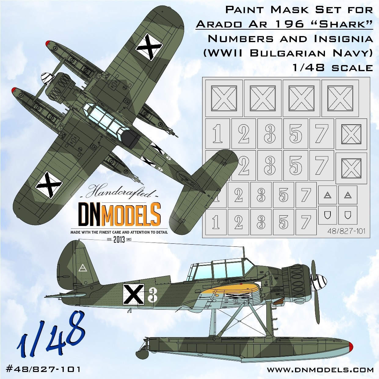 Bulgarian Arado Ar 196 “Shark” Insignia & Numbers