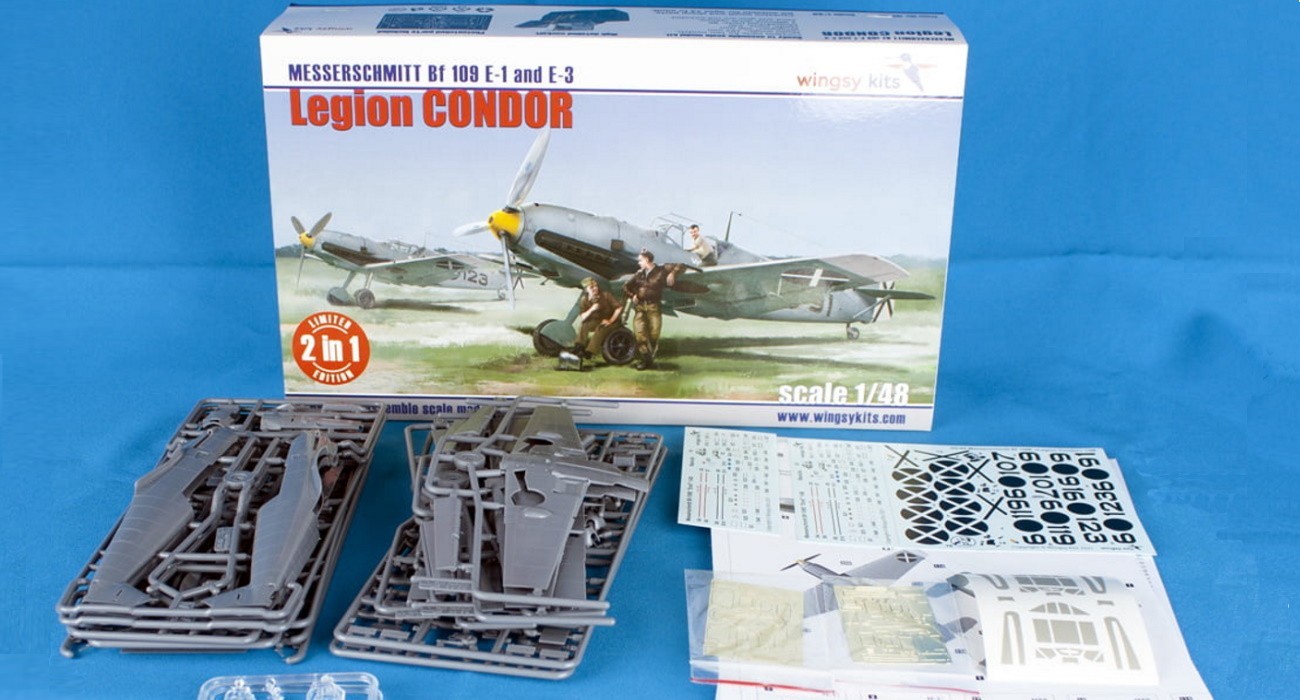 Bf 109 E Legion Condor 2in1 Box Contents