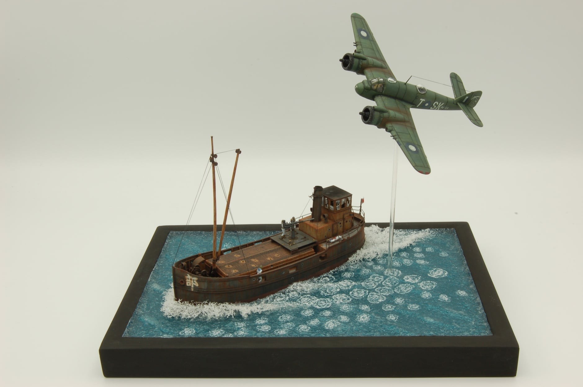 Australian Beau Mk. 21 attacking a Japanese, Puffer 'Inspirations' by Stefan Bernet