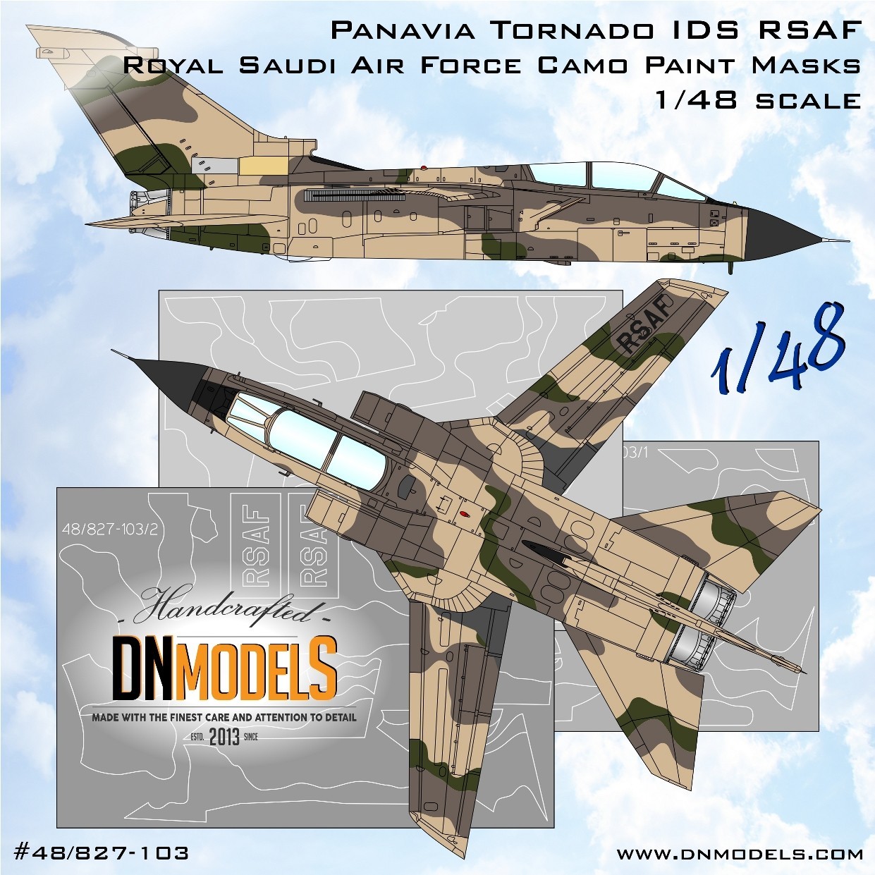 RSAF Tornado camouflage masks