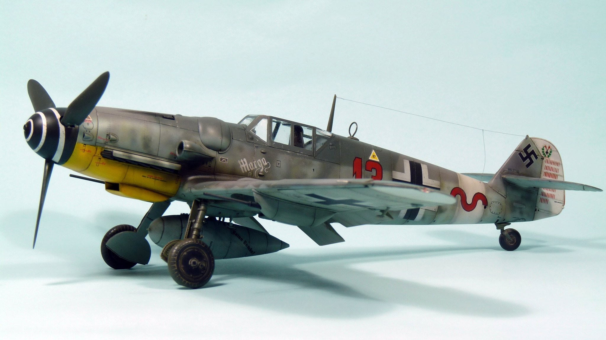 Bf 109G-6/R6 'Red 13', flown by Feldwebel Heinrich Bartels, 'Inspirations' by Christianto E P