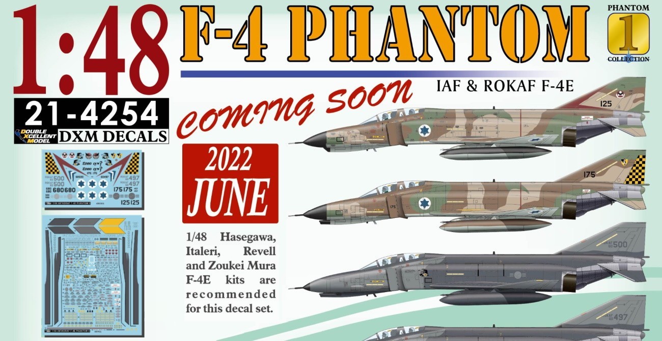 Decals: IAF & ROKAF Phantom II June Release