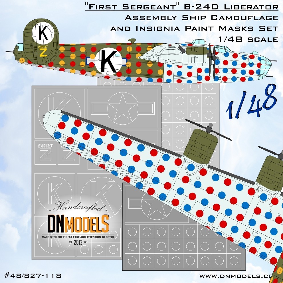 “First Sergeant” B-24D Camouflage mask set