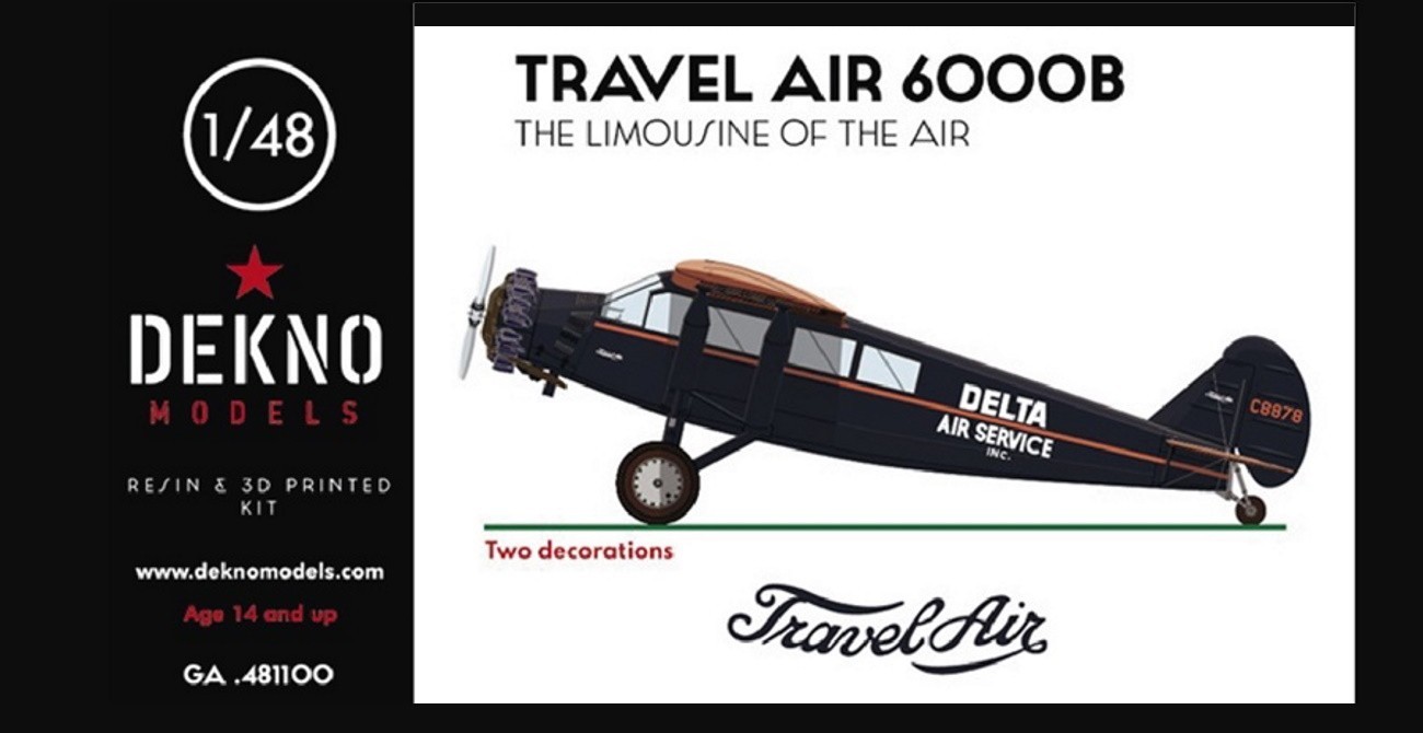 Travel Air 6000 Parts & Marking Options