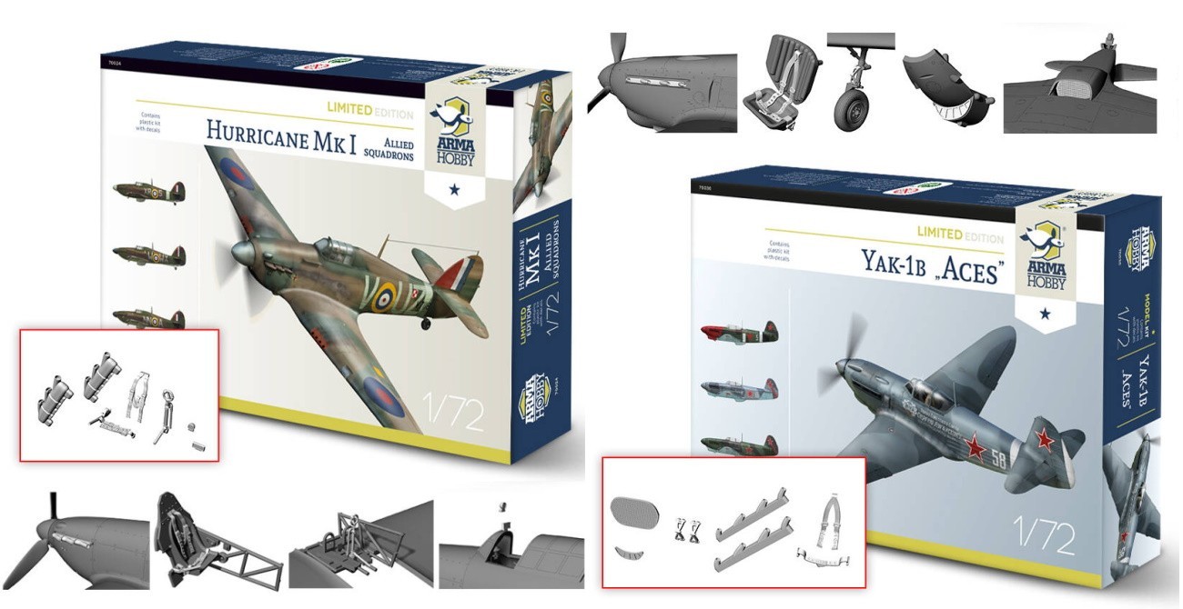 Hurricane Mk.I & Yak-1b With 3D Parts Offer