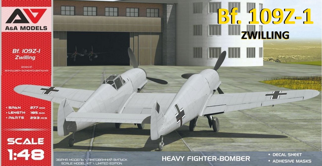 Bf 109Z Zwilling Sprue Shots & Decals