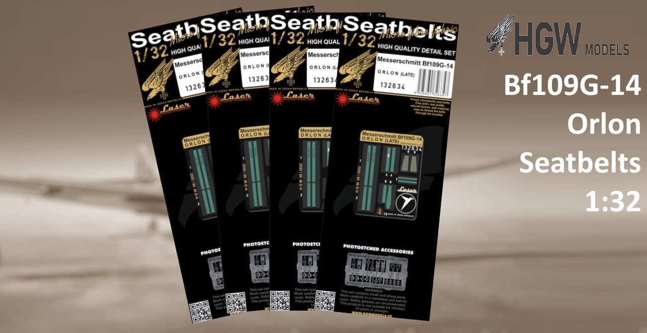 Bf 109G-14 Orlon Seatbelts Released