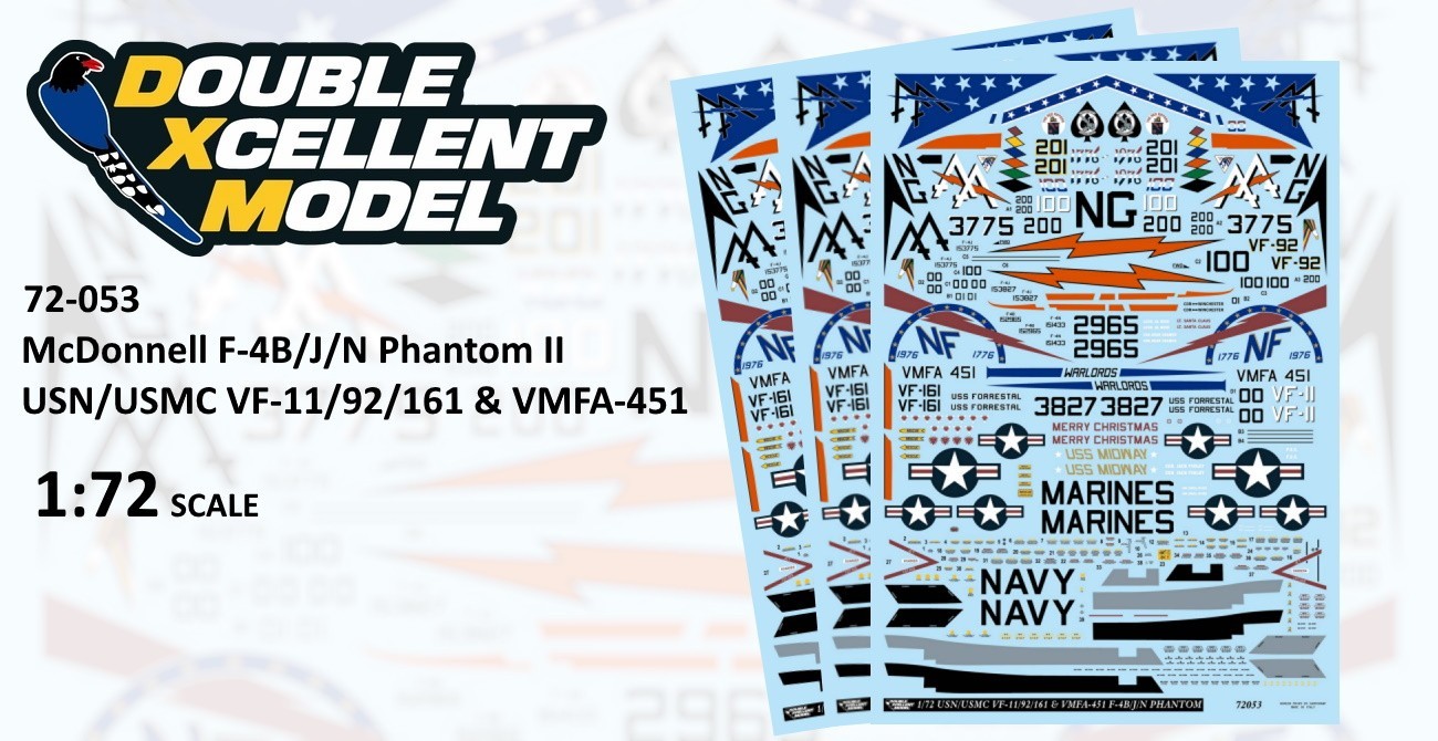 USN & USMC F-4B/J/N Phantom II’s Decal Set Planned