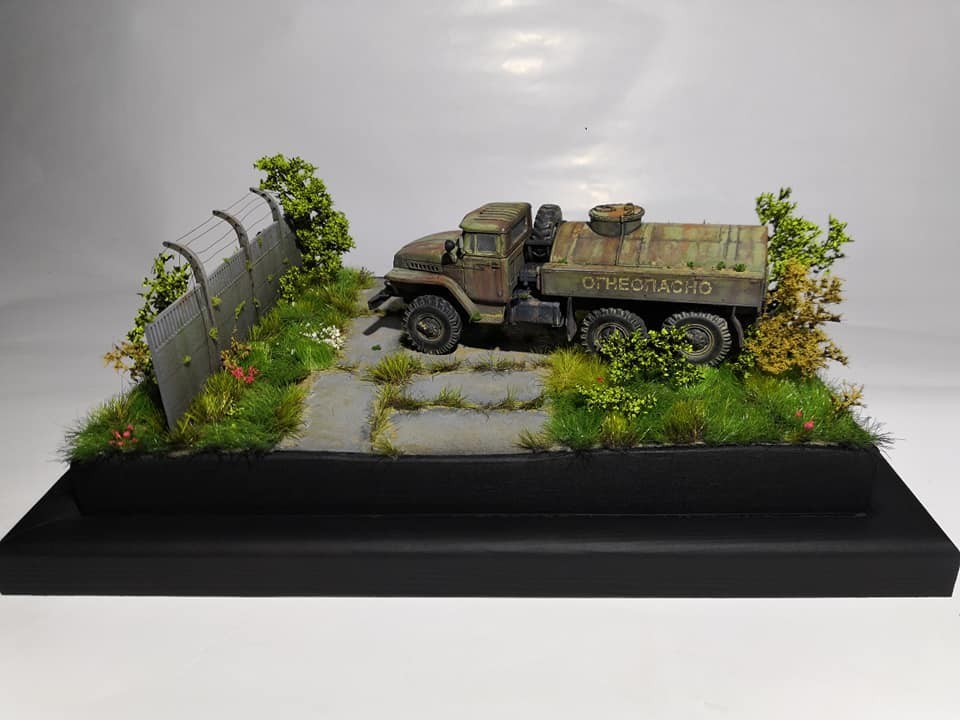 abandoned airfield with a ATZ-5 Ural-4320 tanker by Rafał Barański
