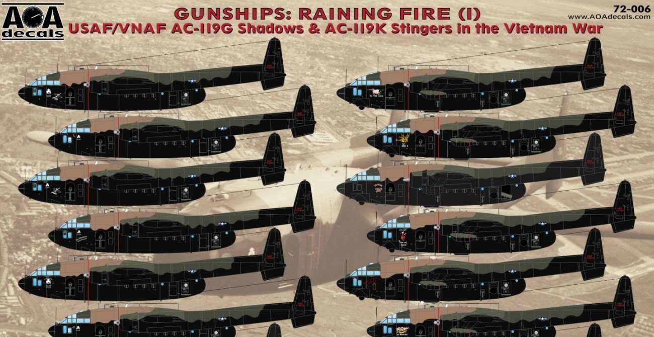 Decals: AC-119G/K ‘Gunships Raining Fire’ Returning