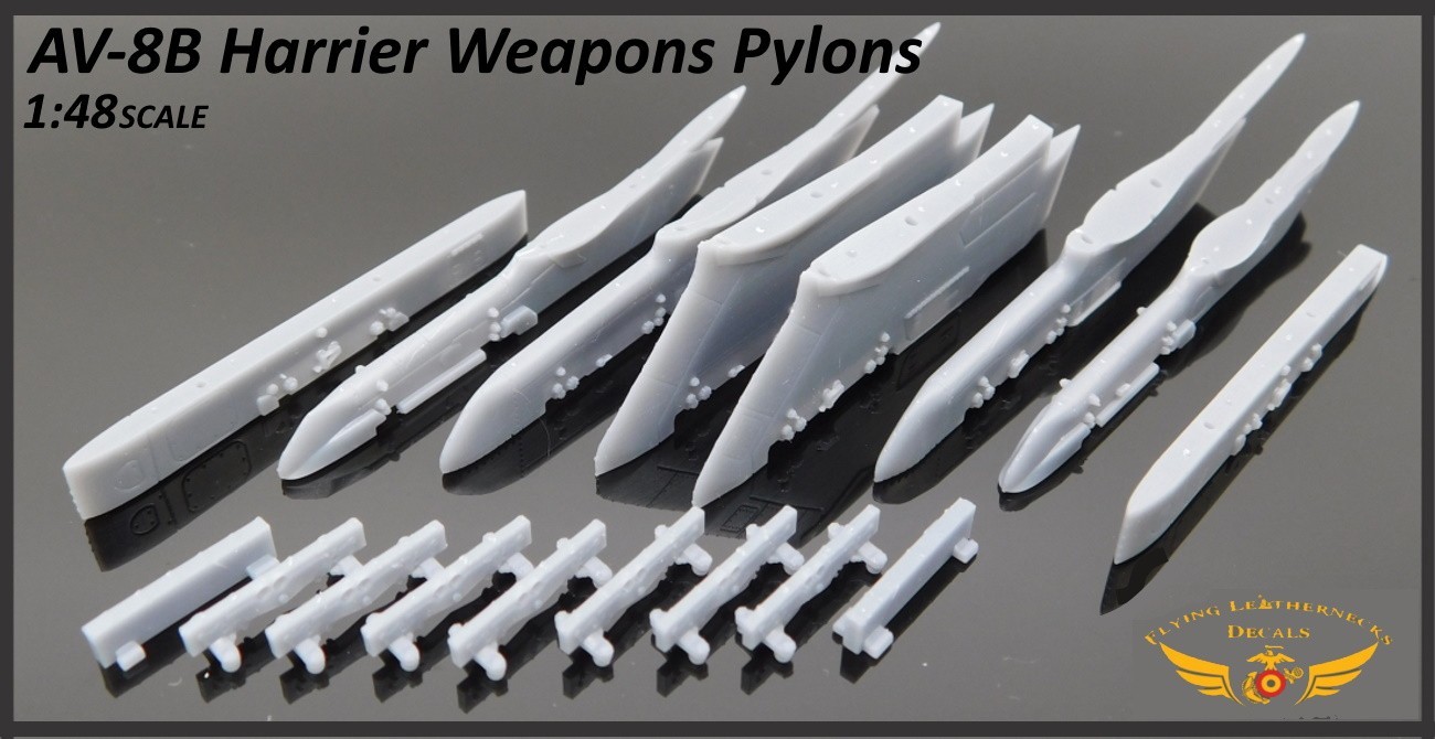AV-8B Harrier II Weapon Pylons Set Out Soon