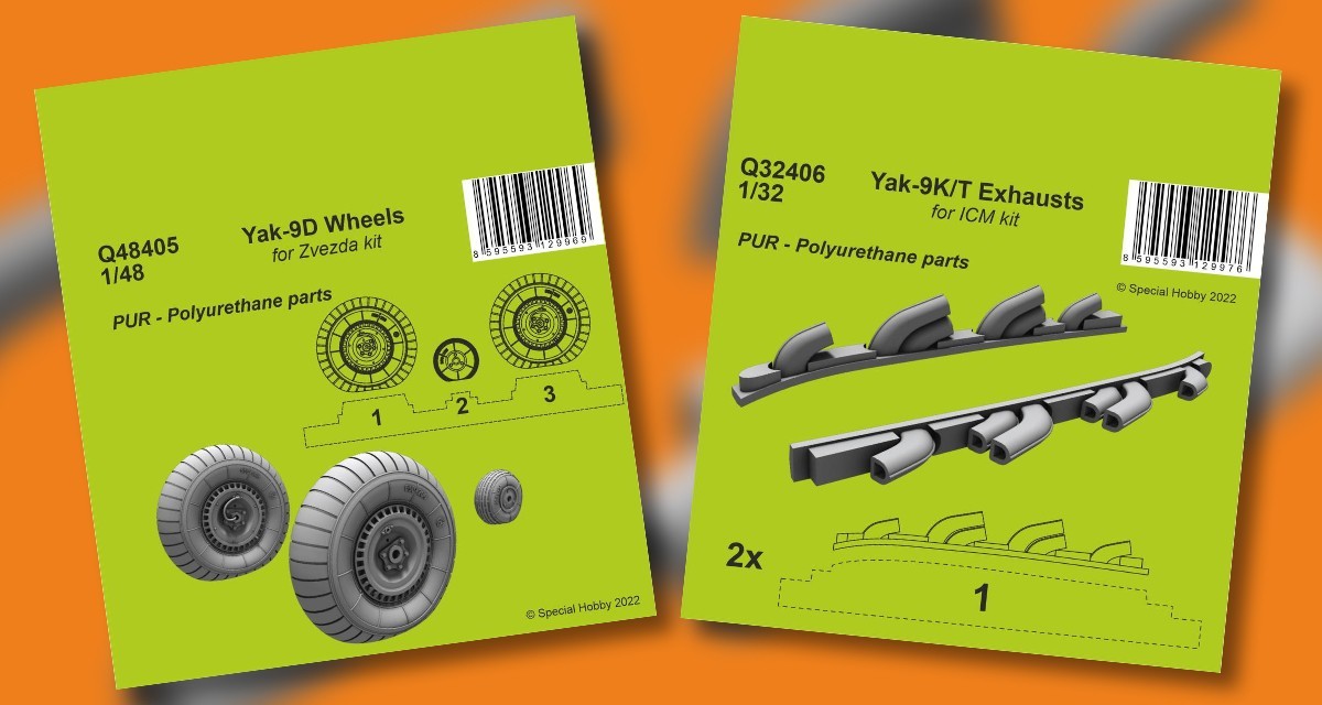 Yak-9 Wheels & Exhausts