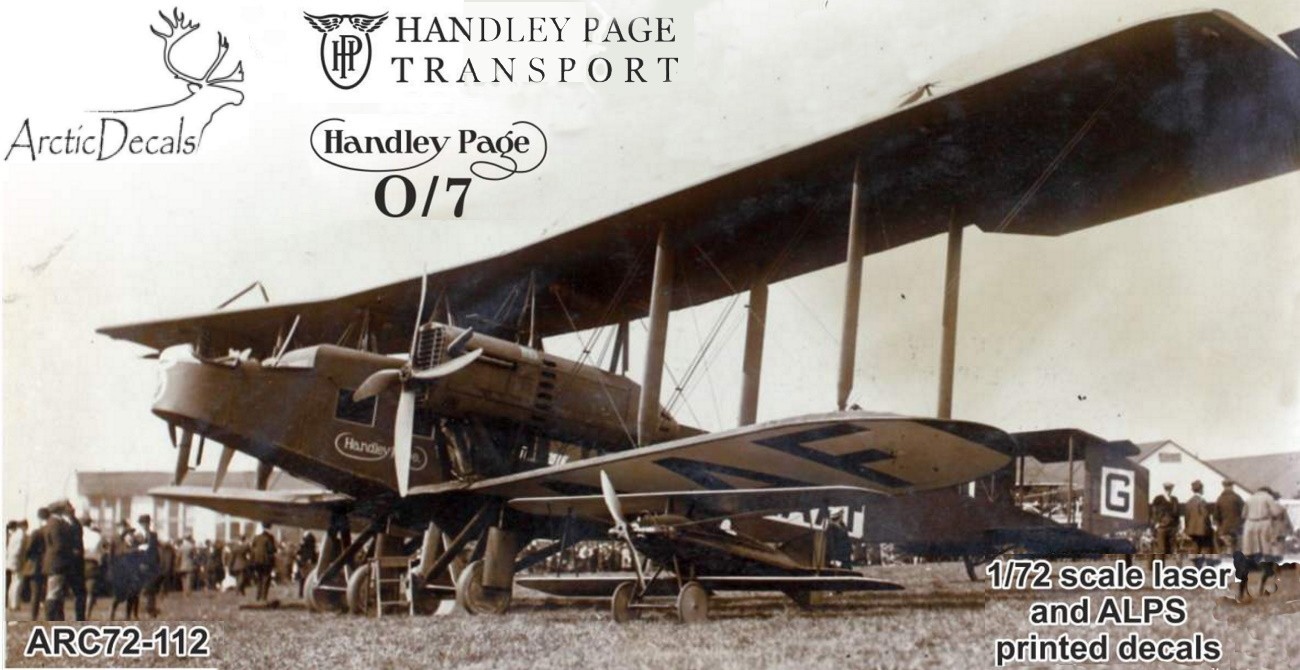 Decals: Civvy Handley Page O/7