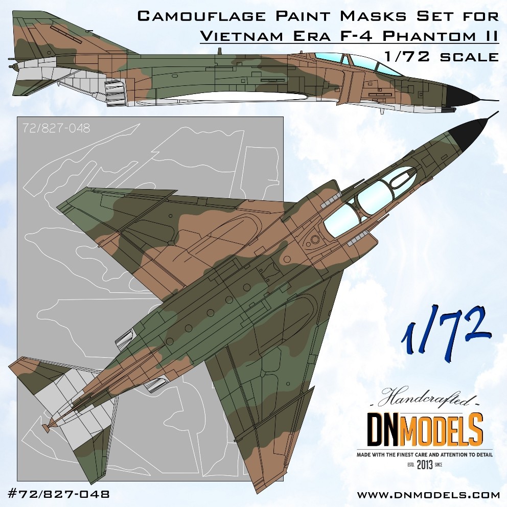 Vietnam F-4C/D/E/G & RF-4 Camouflage Paint Masks Set