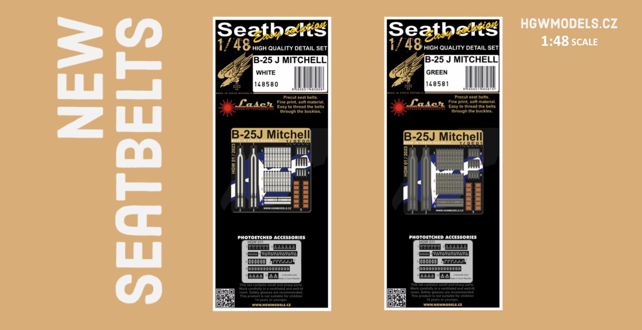 B-25 J Mitchell Seatbelts Released