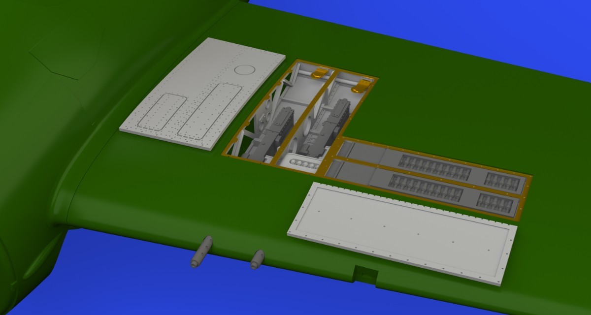 F4F-3 Gun bays PRINT