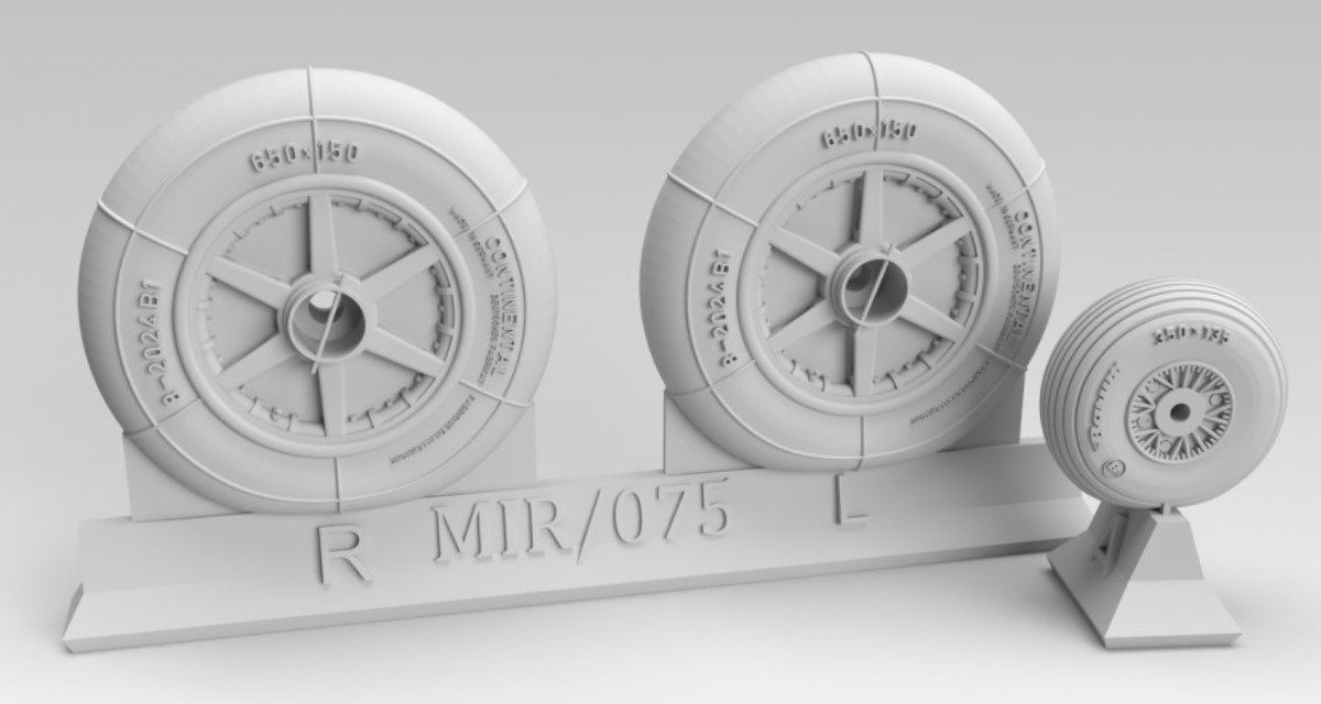 3D-Printed Bf 109E, 'F & early 'G Wheels