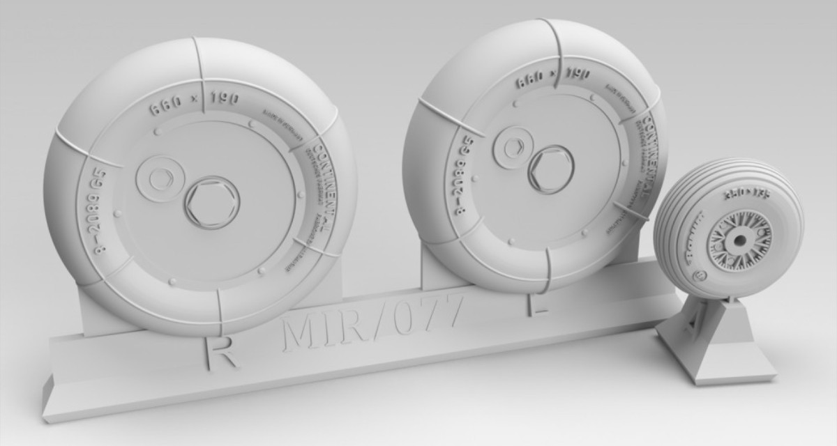 3D-Printed Bf 109G Wheels