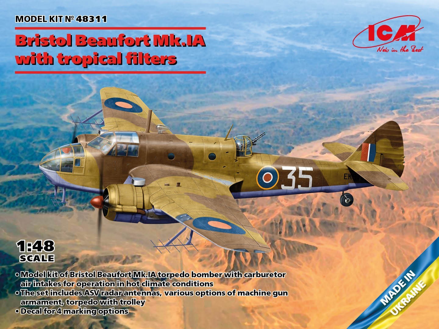 Bristol Beaufort Mk.1A with Tropical Filters