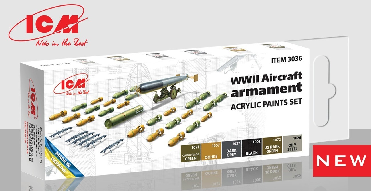 SOON ON SALE: WWII Aircraft Armament Acrylic Paint Set