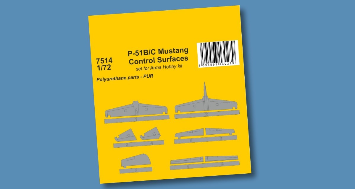 P-51B/C Mustang Control Surfaces