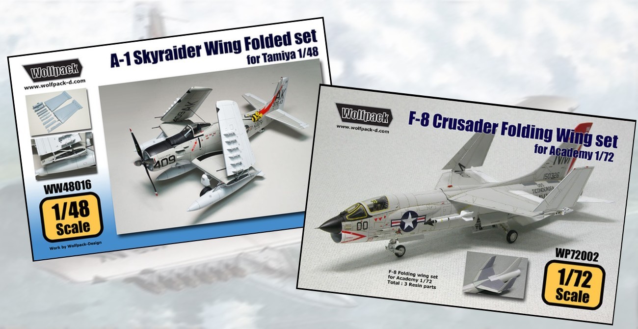 Crusader & Skyraider Wing Fold Sets Re-Released