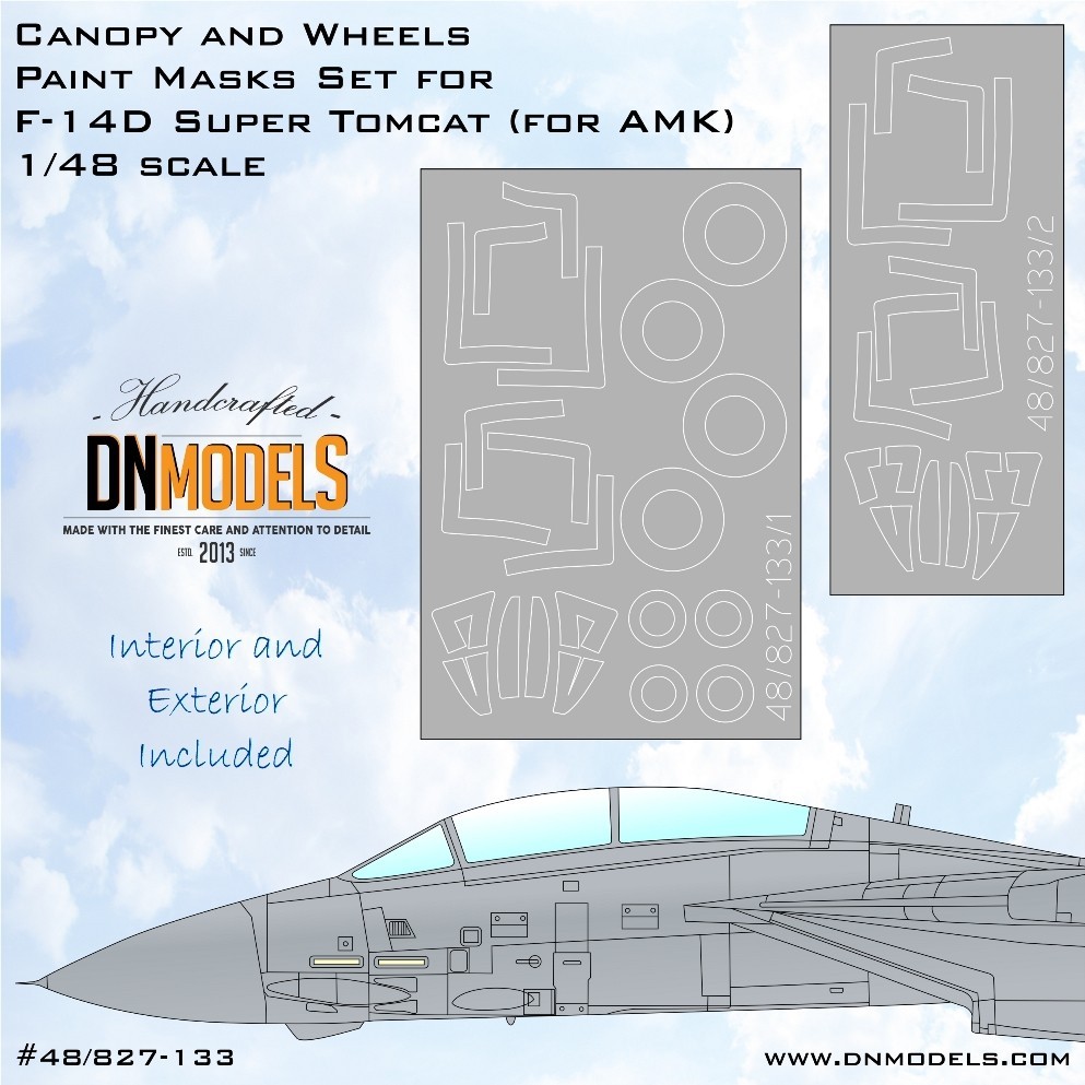 F-14D Super Tomcat Canopy & Wheels Paint Masks