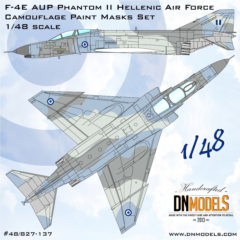 Greek F-4E AUP Phantom IIs Camouflage Paint Masks set