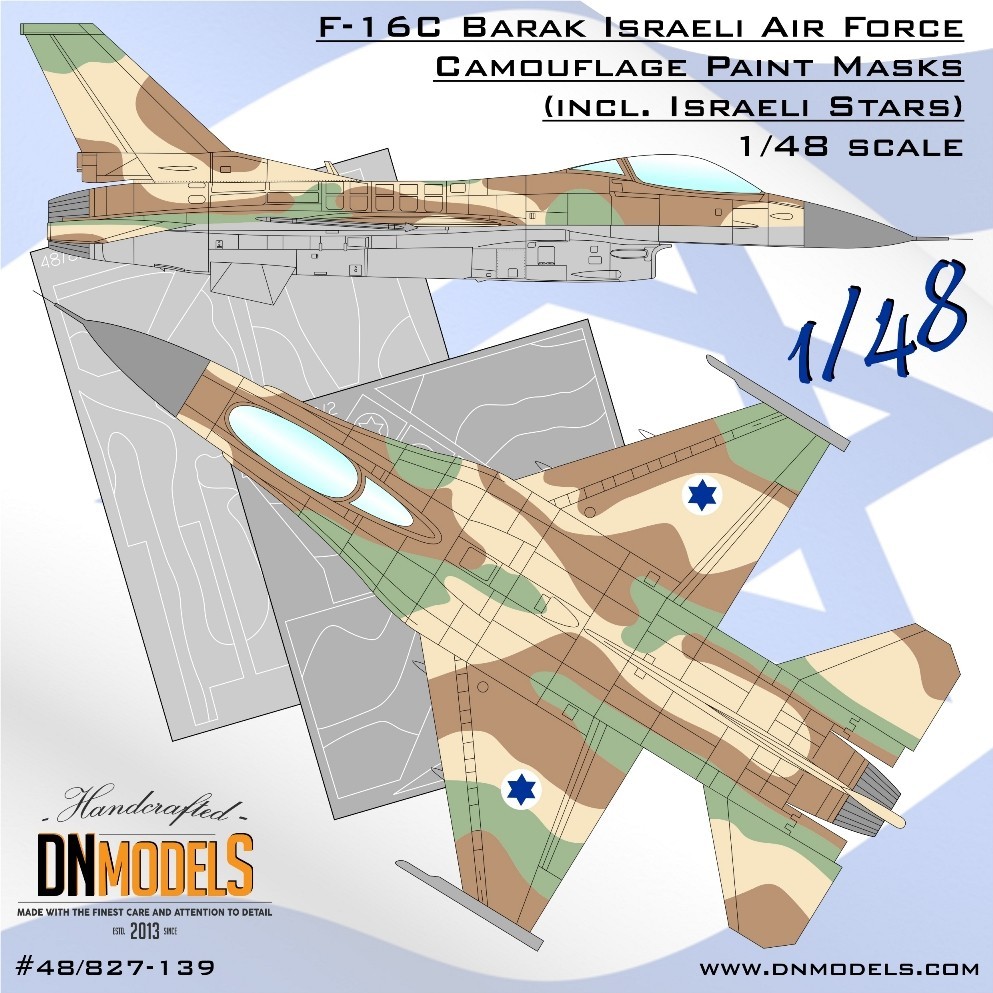 F-16C Barak Camouflage Paint Masks set