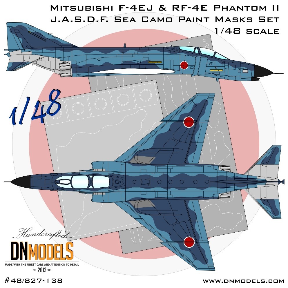 F-4EJ & RF-4E J.A.S.D.F. Sea Camouflage Paint Masks Set