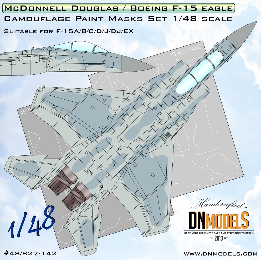 F-15 Camouflage Paint Masks Set