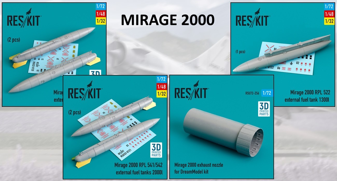 Mirage 2000 Fuel Tanks & Engine Nozzle Released