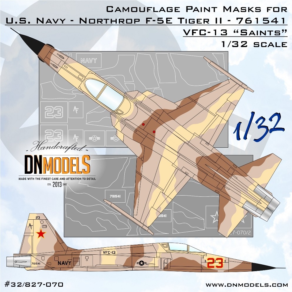F-5E US NAVY Aggressor Camouflage Paint Masks