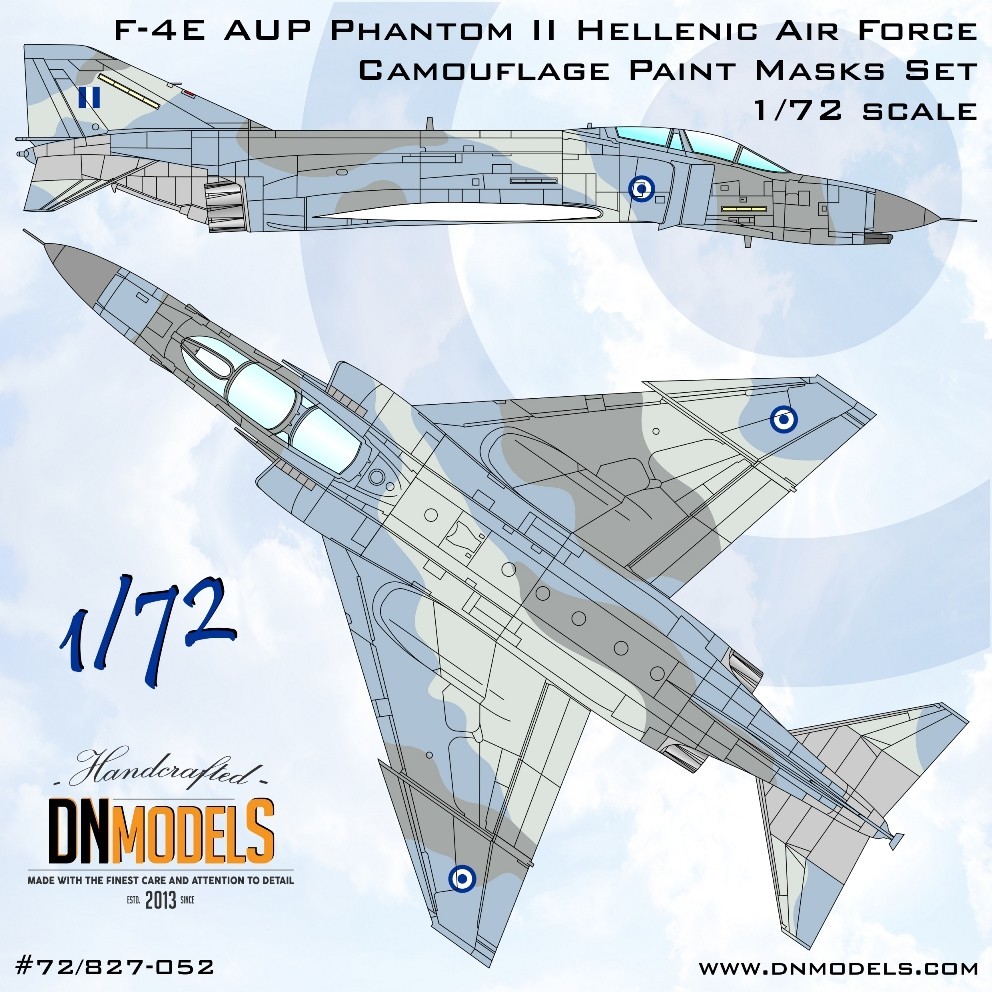 Hellenic F-4E AUP Phantom II Camouflage Paint Masks Set
