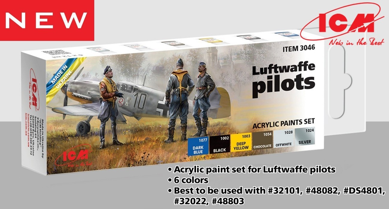 💥 SOON ON SALE: Luftwaffe Pilots Acrylic Paints Set