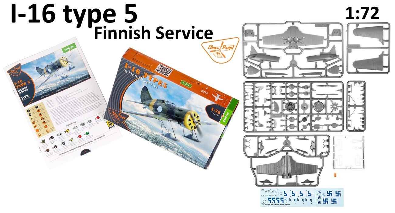Finnish I-16 Type 5  Easy Kit Contents