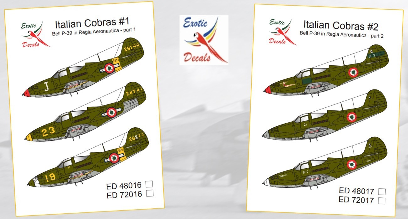 Decals: Regia Aeronautica Airocobras