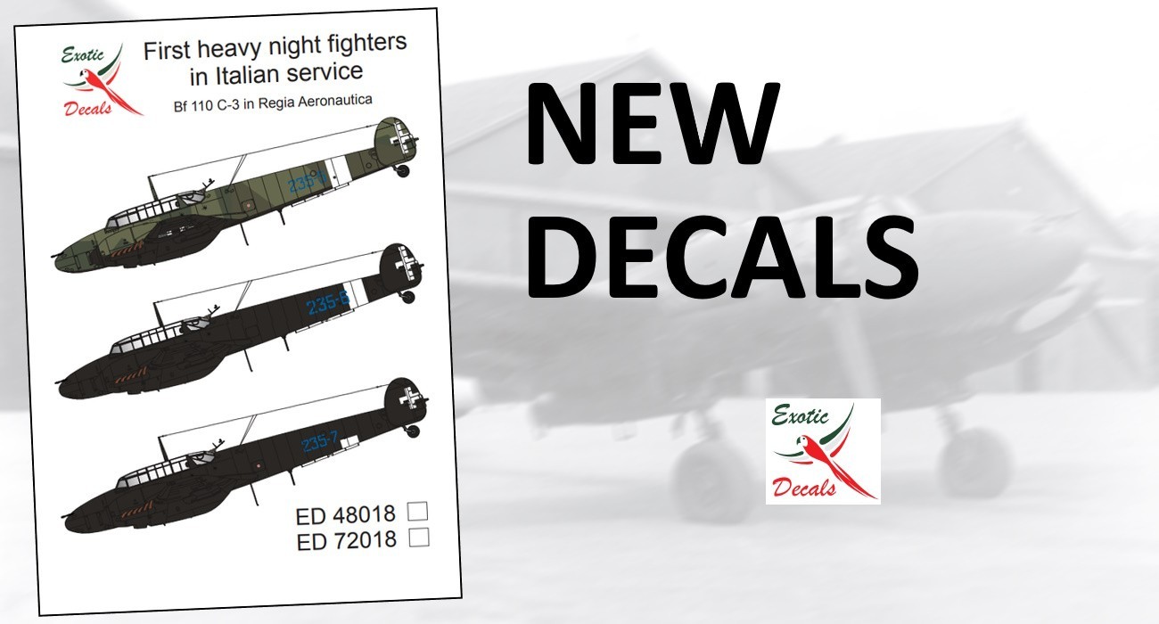 Decals: Regia Aeronautica Bf-110C Night Fighter