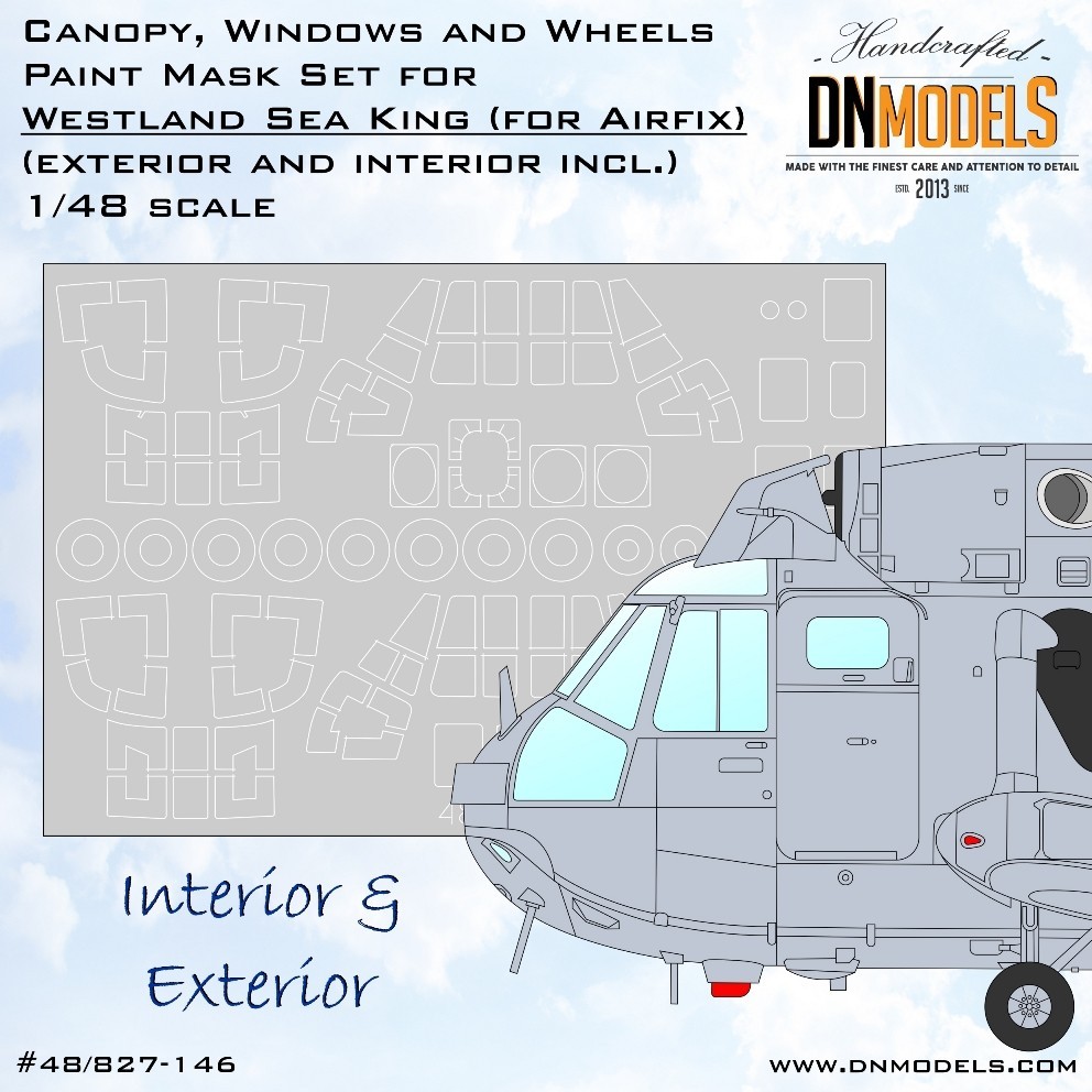 Sea King Canopy & Wheels Paint Masks