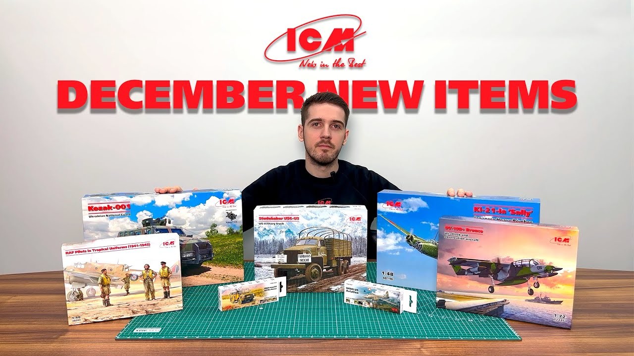 NEW VIDEO! The review of ICM December Plastic Model Kits