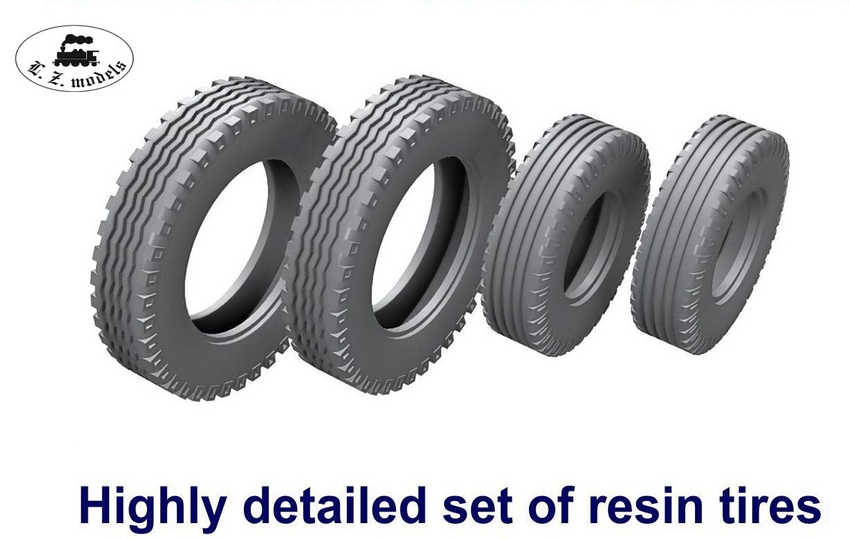 Resin Tires for Clarktor Tug