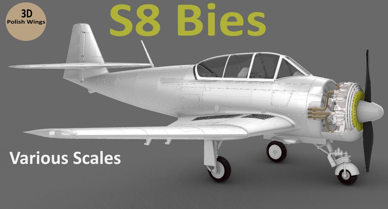 PZL S8 Bies Ready For 3D Printing