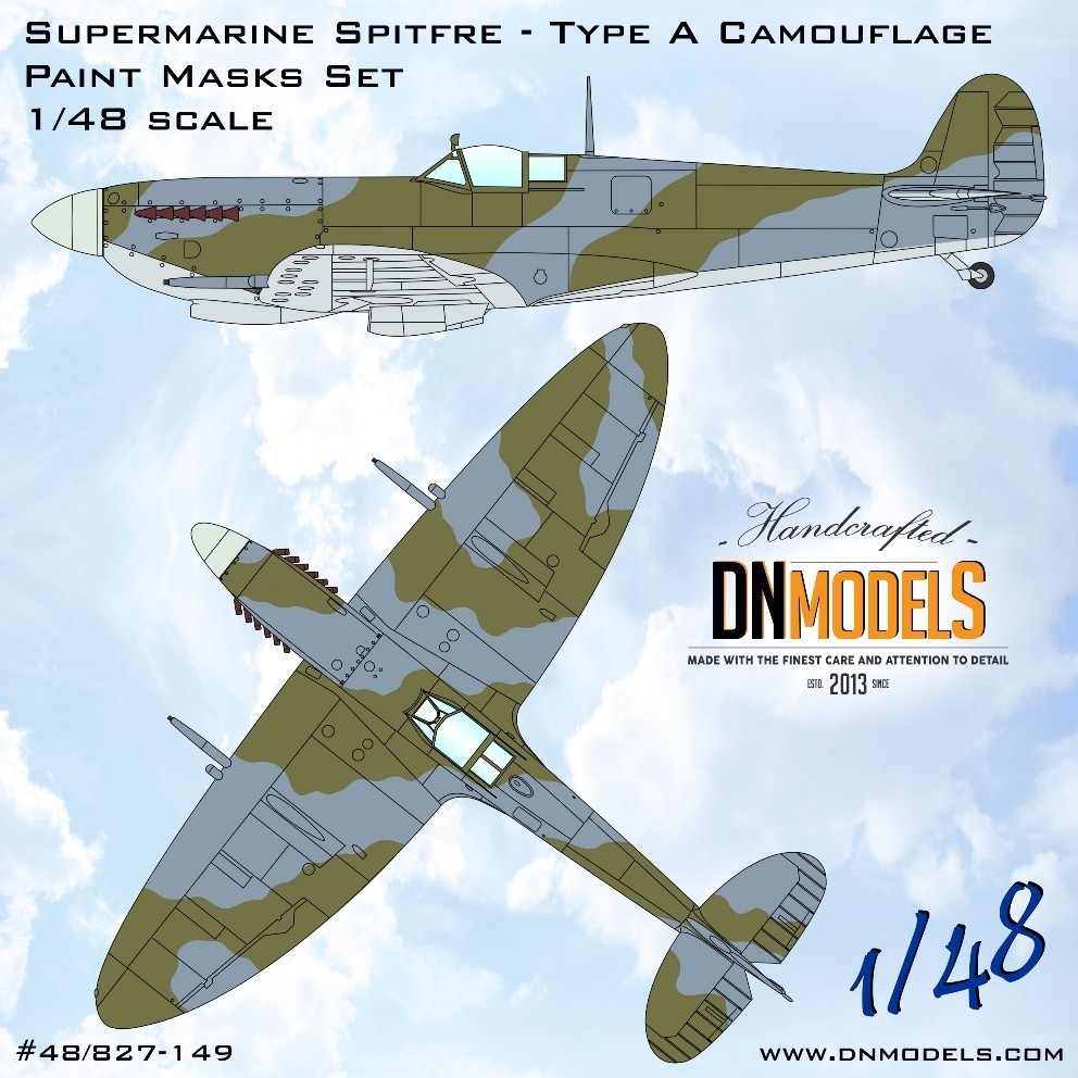 Supermarine Spitfire Type A Camouflage Paint Masks Set