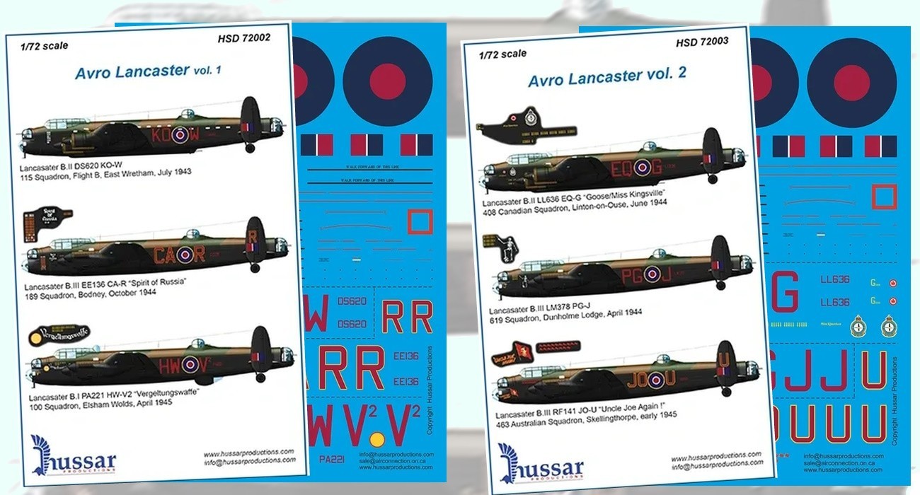 Decals: Lancaster. Vol. 1 & 2 Released