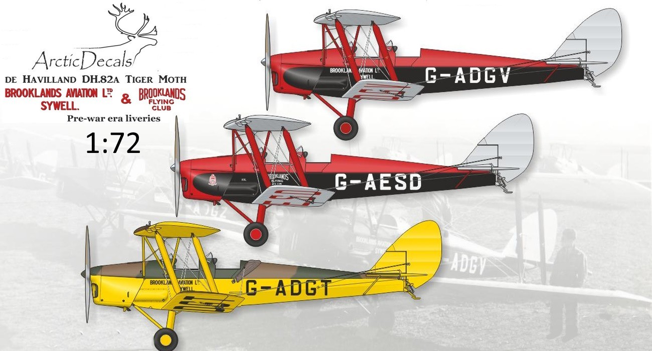 Decals: Brookland Tiger Moths