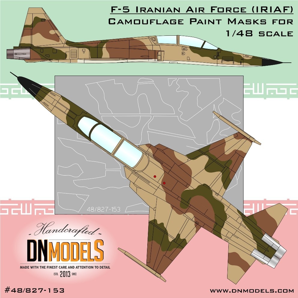 F-5 Iranian Air Force Camouflage Paint Masks
