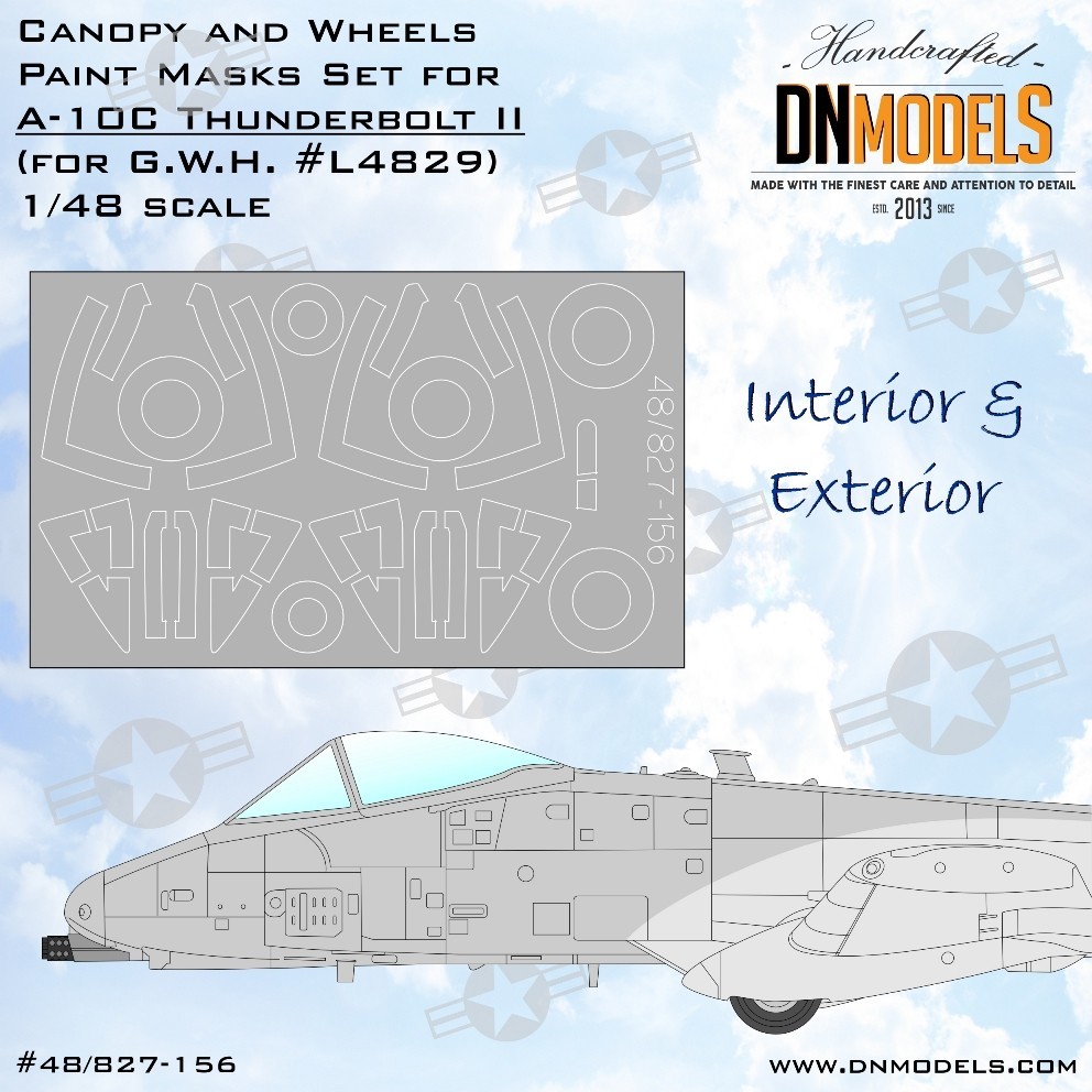 A-10C Thunderbolt II Canopy & Wheels Paint Mask Set